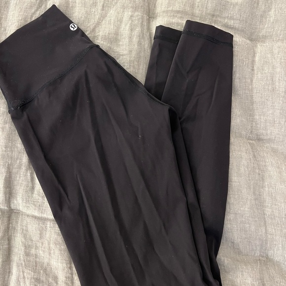 LULU Black Leggings size 6 - Picture 2 of 2